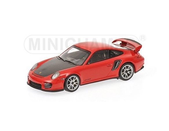 Minichamps PM400069408 PORSCHE 911 997 II GT2 RS 2010 RED/BLACK 1:43 Modellino