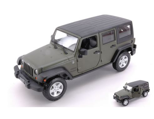 Maisto MI31268G JEEP WRANGLER UNLIMITED 2015 MILITAR GREEN 1:24 Modellino