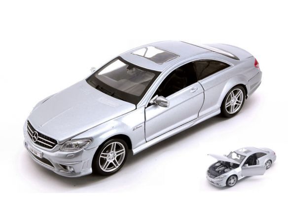 Maisto MI31297S MERCEDES CL63 AMG SILVER 1:24 Modellino