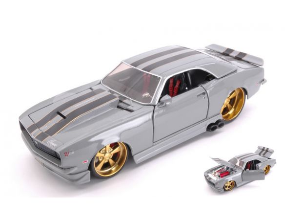 Maisto MI32508 CHEVROLET CAMARO Z28 1968 GREY/BLACK 1:24 Modellino