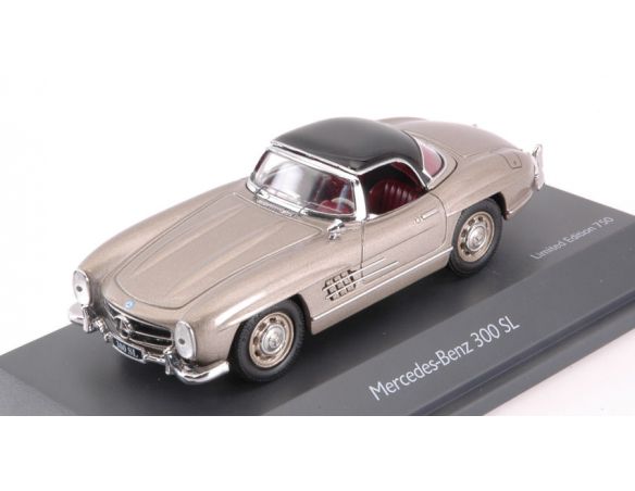 Schuco SH2588 MERCEDES 300SL CHAMPAGNE W/BLACK ROOF LIM.750 1:43 Modellino
