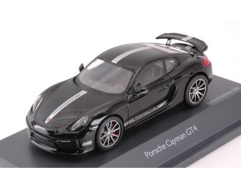 Schuco SH7589 PORSCHE CAYMAN GT4 BLACK LIM.750 1:43 Modellino