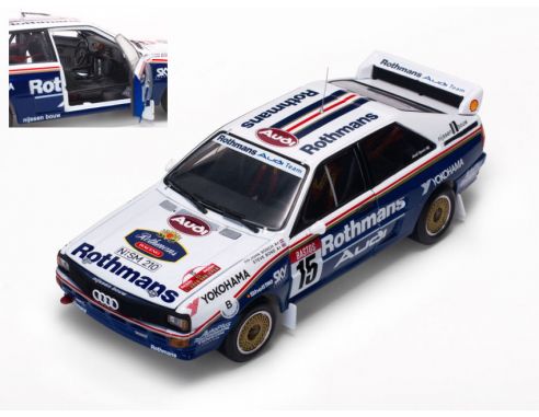 SunStar SS4248 AUDI QUATTRO A2 ROTHMANS N.15 RALLYE D'ANTIBES 1986 J.BOSCH-S.BOND 1:18 Modellino