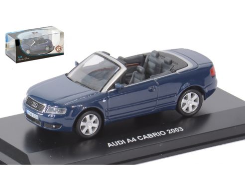Edison Giocattoli EDS892121M AUDI A4 CABRIO 2003 BLUE 1:43 Modellino