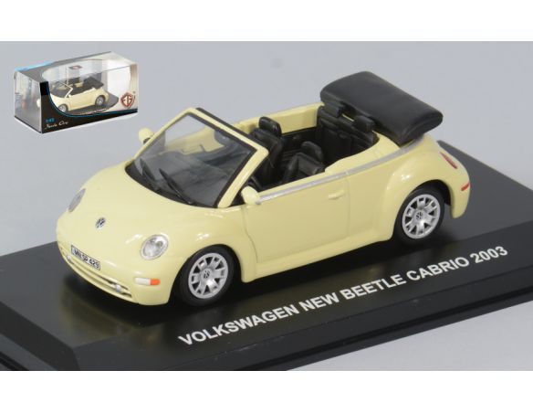 Edison Giocattoli EDS892121T VW NEW BEETLE CABRIO 2003 CREAM 1:43 Modellino