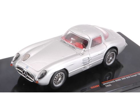 Ixo model CLC284 MERCEDES 300 SLR COUPE  (W196S) SILVER 1:43 Modellino