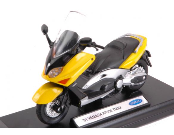 Welly WE12157 SCOOTER YAMAHA XP500 TMAX 2001 YELLOW/BLACK 1:18 Modellino