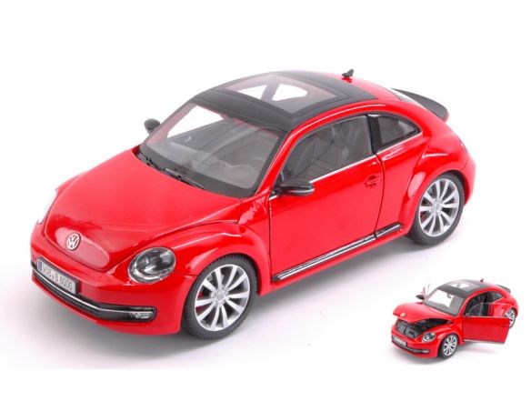 Welly WE24032R VW NEW BEETLE 2012 RED 1:24-27 Modellino