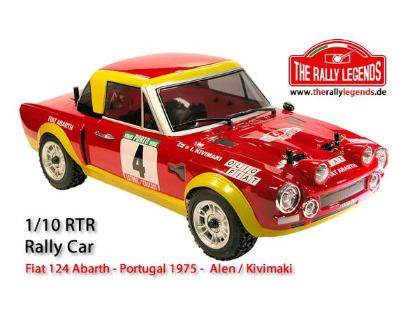 Italtrading EZRL124 Fiat 124 Abarth Rally 1975 RTR 1:10 Radiocomando Box Rovinato