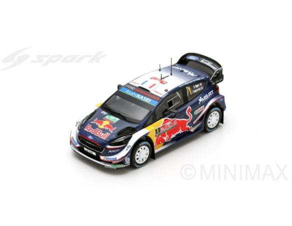 Spark Model S5972 FORD FIESTA WRC N.1 WINNER RALLY GREAT BRITAIN 2018 S.OGIER-J.INGRASSIA Modellino