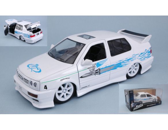 Jada JADA99591 JESSE VOLKSWAGEN JETTA FAST & FURIOUS 2001 WHITE 1:24 Modellino