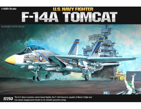 Accademy ACD12253 GRUMMAN F-14A TOMCAT KIT 1:48 Modellino