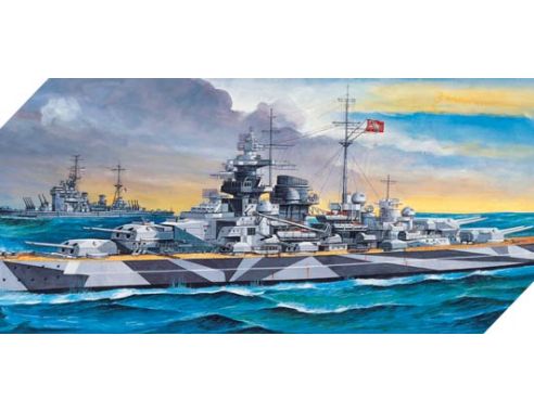 ACADEMY ACD14211 BATTLESHIP TIRPITZ (MTR) KIT 1:800 Modellino