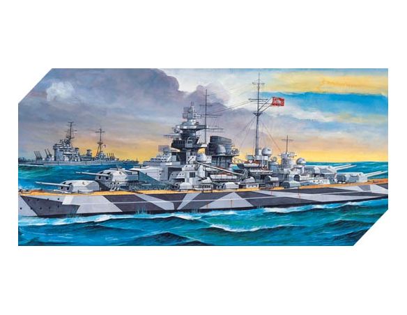 ACADEMY ACD14211 BATTLESHIP TIRPITZ (MTR) KIT 1:800 Modellino