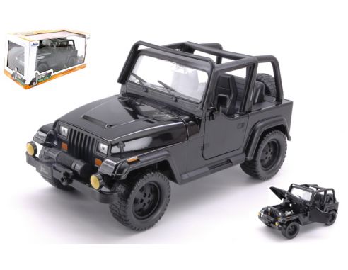 Jada JADA98081BK JEEP WRANGLER 1992 BLACK 1:24 Modellino