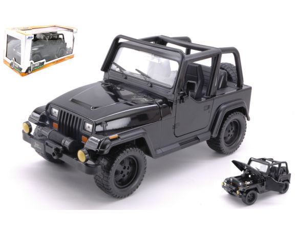 Jada JADA98081BK JEEP WRANGLER 1992 BLACK 1:24 Modellino