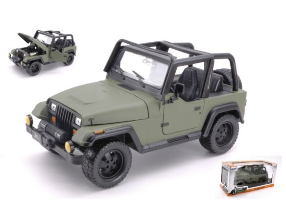 Jada JADA98081GR JEEP WRANGLER 1992 MATT GREEN 1:24 Modellino