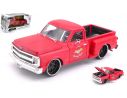 JADA TOYS JADA99322 CHEVROLET C10 STEPSIDE 1969 MATT RED 1:24 Modellino