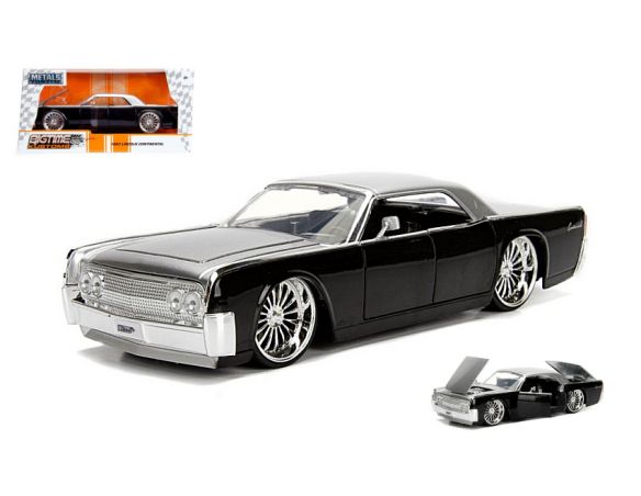 JADA TOYS JADA99553BK LINCOLN CONTINENTAL 1963 BLACK/GREY 1:24 Modellino