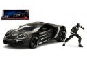 JADA TOYS JADA99723 BLACK PANTHER W/LYKAN HYPERSPORT 1:24 Modellino