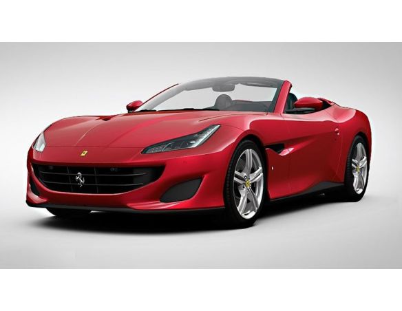 Looksmart LS18017A FERRARI PORTOFINO OPEN ROOF ROSSO PORTOFINO C/VETRINA 1:18 Modellino