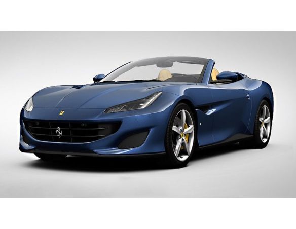 Looksmart LS18017D FERRARI PORTOFINO OPEN ROOF BLUE TOUR DE FRANCE C/VETRINA 1:18 Modellino