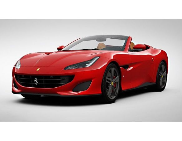 Looksmart LS18017E FERRARI PORTOFINO OPEN ROOF ROSSO CORSA C/VETRINA 1:18 Modellino