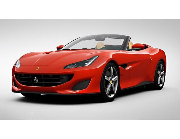 Looksmart LS18017F FERRARI PORTOFINO OPEN ROOF ROSSO SCUDERIA C/VETRINA 1:18 Modellino