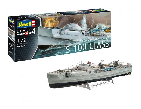 Revell RV05162 GERMAN FAST ATTACK CRAFT S-100 KIT 1:72 Modellino