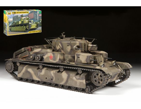 Zvezda Z3694 T-28 HEAVY TANK KIT 1:35 Modellino