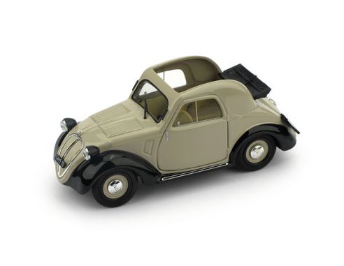 Brumm BM0021-02 FIAT 500A TOPOLINO 1a SERIE APERTA 1936 BICOLORE BEIGE/BLACK 1:43 Modellino