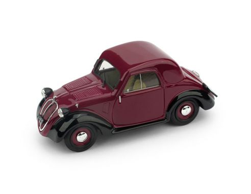 Brumm BM0022-02 FIAT 500A TOPOLINO 1a SERIE TETTO METALLICO 1936 AMARANT/BLACK 1:43 Modellino