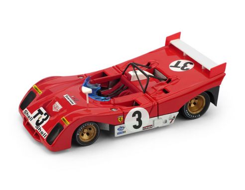 Brumm BM0261BT FERRARI 312 PB N.3T TEST CAR TARGA FLORIO 1972 A.MERZARIO-S.MUNARI 1:43 Modellino