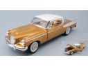 LUCKY DIE CAST LDC20018GD STUDEBAKER GOLDEN HAWK 1958 GOLD W/WHITE ROOF  1:18 Modellino