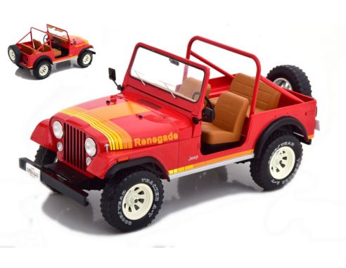 MODELCARGROUP MCG18110 JEEP CJ-7 RENEGADE RED 1:18 Modellino