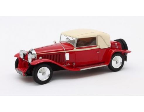 MATRIX SCALE MODELS MX40205-032 BUGATTI TYPE 46 FAUX CABRIOLET VETH & ZOON 1930 RED/BEIGE 1:43 Modellino