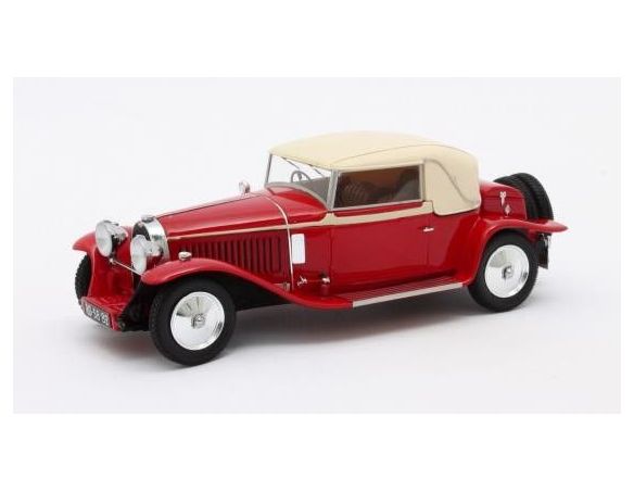 MATRIX SCALE MODELS MX40205-032 BUGATTI TYPE 46 FAUX CABRIOLET VETH & ZOON 1930 RED/BEIGE 1:43 Modellino