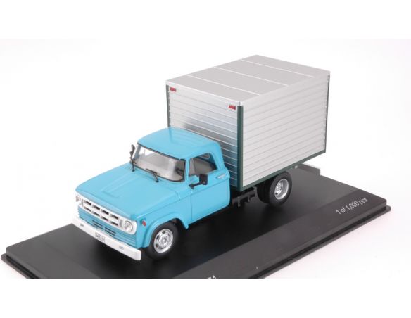 WHITEBOX WB275T DODGE D-400 BOX VAN LIGHT BLUE/GREY 1:43 Modellino