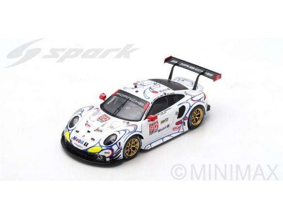 Spark Model S5849 PORSCHE 911 RSR N.912 PETIT LE MANS 2018 BAMBER-VANTHOOR-JAMINET 1:43 Modellino