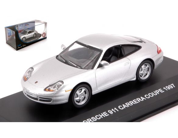 Edison Giocattoli EDS898221AA PORSCHE 911 CARRERA COUPE 1997 SILVER 1:43 Modellino