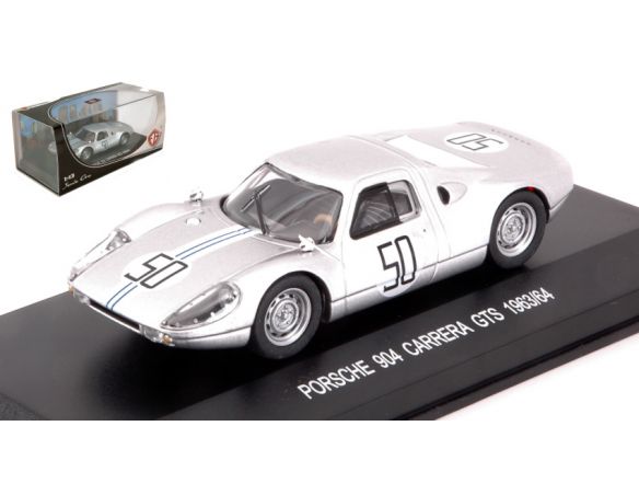 Edison Giocattoli EDS898221AD PORSCHE 904 CARRERA GTS N.50 1963/64 SILVER 1:43 Modellino