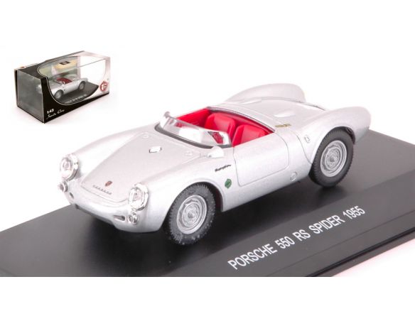 Edison Giocattoli EDS898221AE PORSCHE 550 RS SPIDER 1955 SILVER 1:43 Modellino