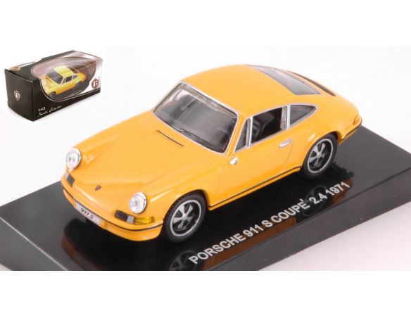 Edison Giocattoli EDS898221B PORSCHE 911 S COUPE 2.4 1971 YELLOW 1:43 Modellino