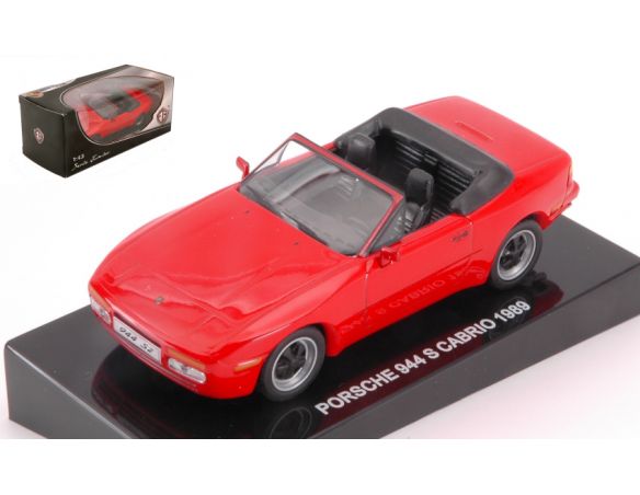Edison Giocattoli EDS898221E PORSCHE 944 S CABRIO 1989 RED 1:43 Modellino