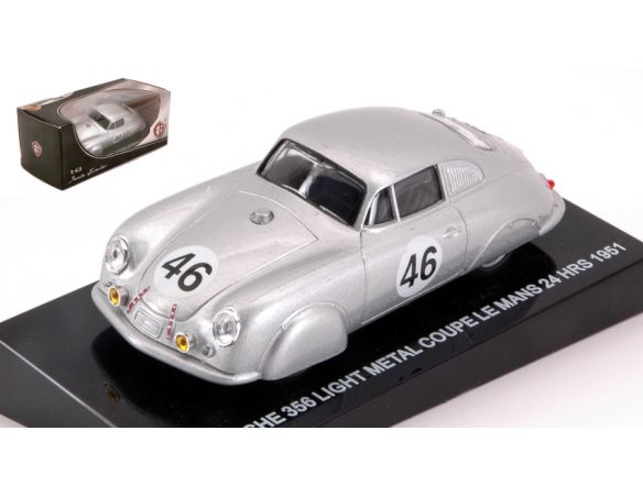 Edison Giocattoli EDS898221H PORSCHE 356 LIGHT METAL COUPE N.46 LM 1951 1:43 Modellino