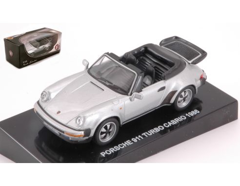 Edison Giocattoli EDS898221P PORSCHE 911 TURBO CABRIO 1986 SILVER 1:43 Modellino