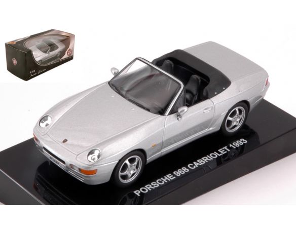 Edison Giocattoli EDS898221R PORSCHE 968 CABRIOLET 1993 SILVER 1:43 Modellino