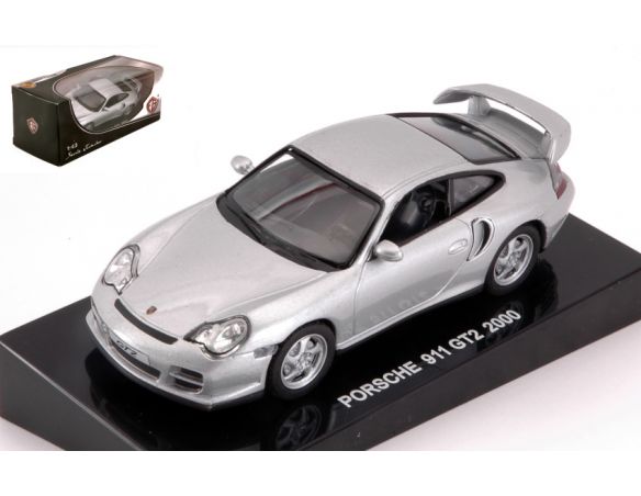 Edison Giocattoli EDS898221S PORSCHE 911 GT2 2000 SILVER 1:43 Modellino