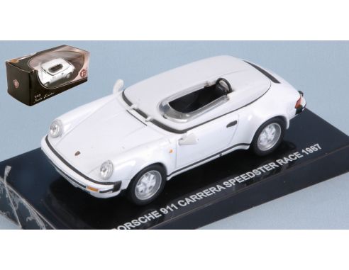 Edison Giocattoli EDS898221T PORSCHE 911 SPEEDSTER RACE 1987 WHITE 1:43 Modellino