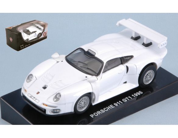 Edison Giocattoli EDS898221U PORSCHE 911 GT1 1995 WHITE 1:43 Modellino